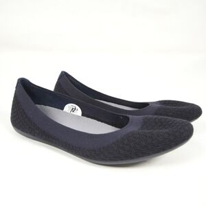 Allbirds Tree Breezers Comfort Women 8.5 Dark Navy Knit Ballet Flats
